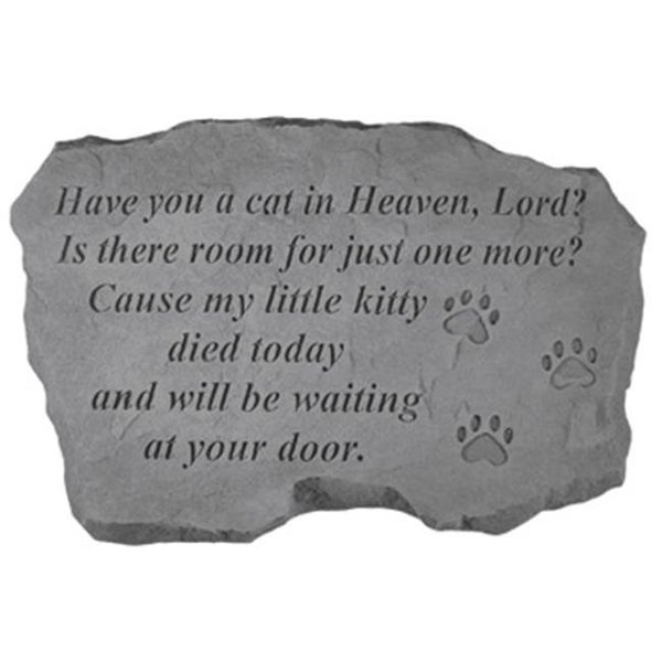 Kay Berry Inc Kay Berry- Inc. 94820 Have You A Cat In Heaven - Paw Prints Memorial - 16 Inches x 10.5 Inches 94820